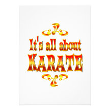 OM KARATE ANPASSADE INBJUDNINGSKORT