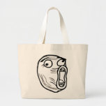 omfg för omg för rofl för humor för lolansiktememe tote bags