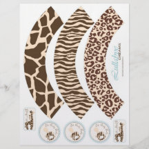 Omslag för Safaripojkemuffin Flygblad Designs