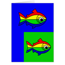 Oncor Hynchus Mykiss - Raibow forell Hälsnings Kort