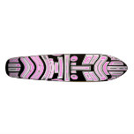 Ond högsta skyskridsko i mörkt rosa och svart skateboard decks
