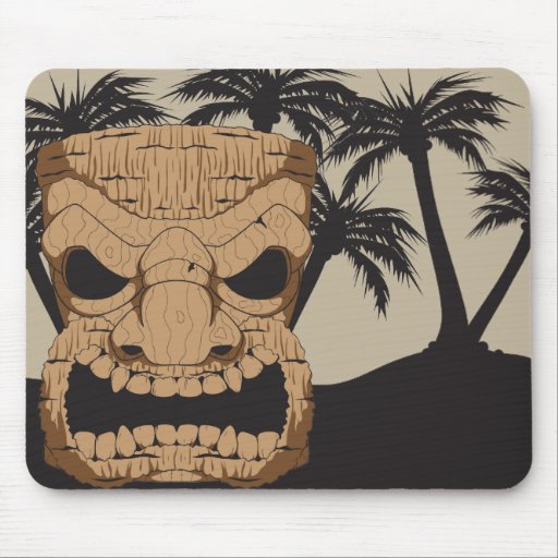 Onda Tiki som snider Mousepad Mus Mattor