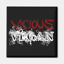 Ondskefull Vegan Magnet För Kylskåp