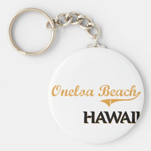 Oneloa strandHawaii klassiker Nyckel Ring