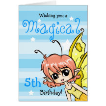 Önska dig ett Magical 5th födelsedagfekort