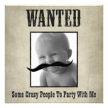 Wanted Inbjudningskort 