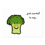 önskade precis till något att säga…, (broccoli) visit kort