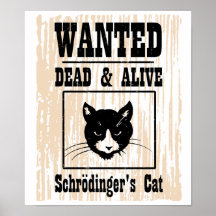 Önskade Schrodingers katt Affisch