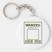 Önskat för att vara en älskaregult MUSEET Zazzle Nyckel Ringar
