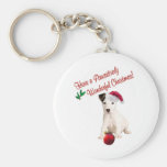 Önskemål för jackRussell jul Nyckelring