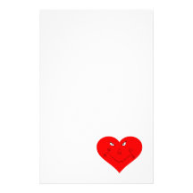 Ont hjärtaansikte brevpapper design