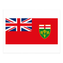 Ontario flaggavykort