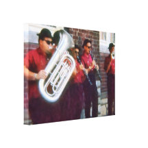 Oompah musikband canvasduk med gallerikvalitet 