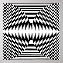 Op konst, optisk illusion 2 affisch