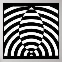 Op konst, optisk illusion 3 affisch