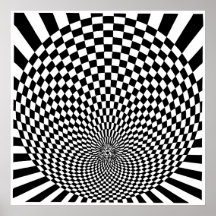 Op konst, optisk illusion affisch