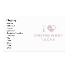 Opdyke väster, Texas Visit Kort