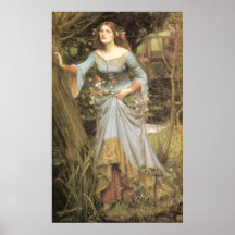 Ophelia (1905) kanvastryck affisch