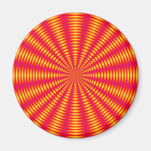 Optisk illusionabstraktdesign kylskåpmagneter