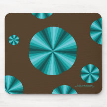 Optisk illusionAqua Mousepad Mus Matta