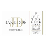 Optometrikern kartlägger vit-/solbrännarandar visitkort mall