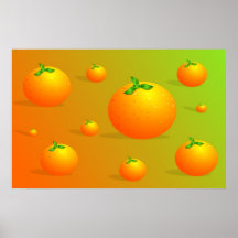 Orange bakgrund print