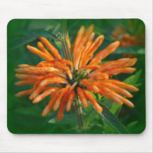 Orange blommamousepad mus matta