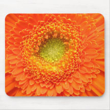 Orange blommamousepad musmattor