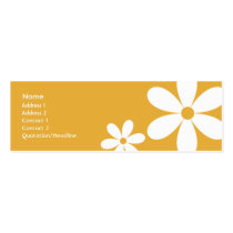 Orange daisy - smala visitkort