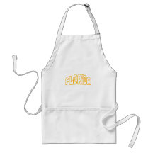 Orange Florida Apron