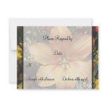 Orange Flower wedding rsvp Personalized Announcement