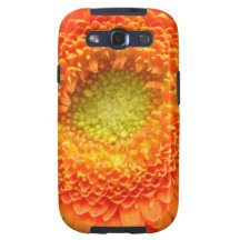 Orange fodral för blommaSamsung galax S Galaxy S3 Fodraler
