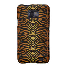 Orange fodral för zebra tryckSamsung galax S Galaxy S2 Skydd