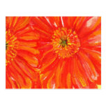 Orange Gerber vykort