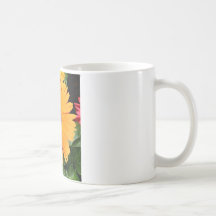 orange gerberakaffemugg