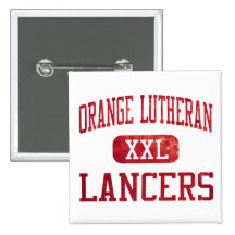 Orange LutheranLancersfriidrott Knappar Med Nål