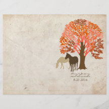 Orange- och brunthösthästar custom flyer