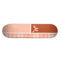 Orange persikapläd skateboards