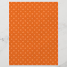 Orange polka dots full färg flygblad