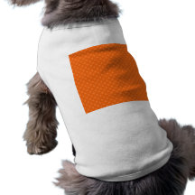 Orange polka dots pet clothing