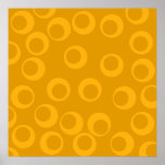 Orange retro modell affisch