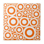 Orange Retro ringar Kakel