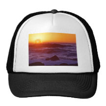 Orange solnedgång baseball hat