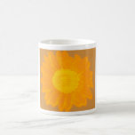 Orange solros kaffe mugg