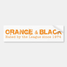 Orange & svart i orange bildekal