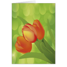 Orange Tulips Cards