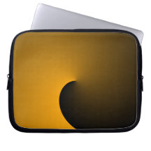 Orangen och svarten virvlar runt laptop sleeve laptopskydd