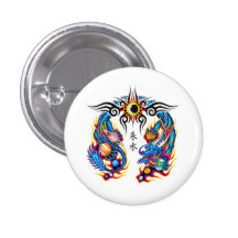 Orbs för drake för kallt tecknadtatueringsymbol ki pins