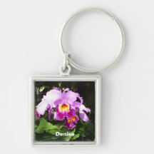 Orchid kända Keychain Nyckelring