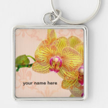 Orchid Keychain Nyckelringar